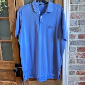 RLX‎ Ralph Lauren Polo Shirt Mens Large Blue The Greenbrier Classic Golf